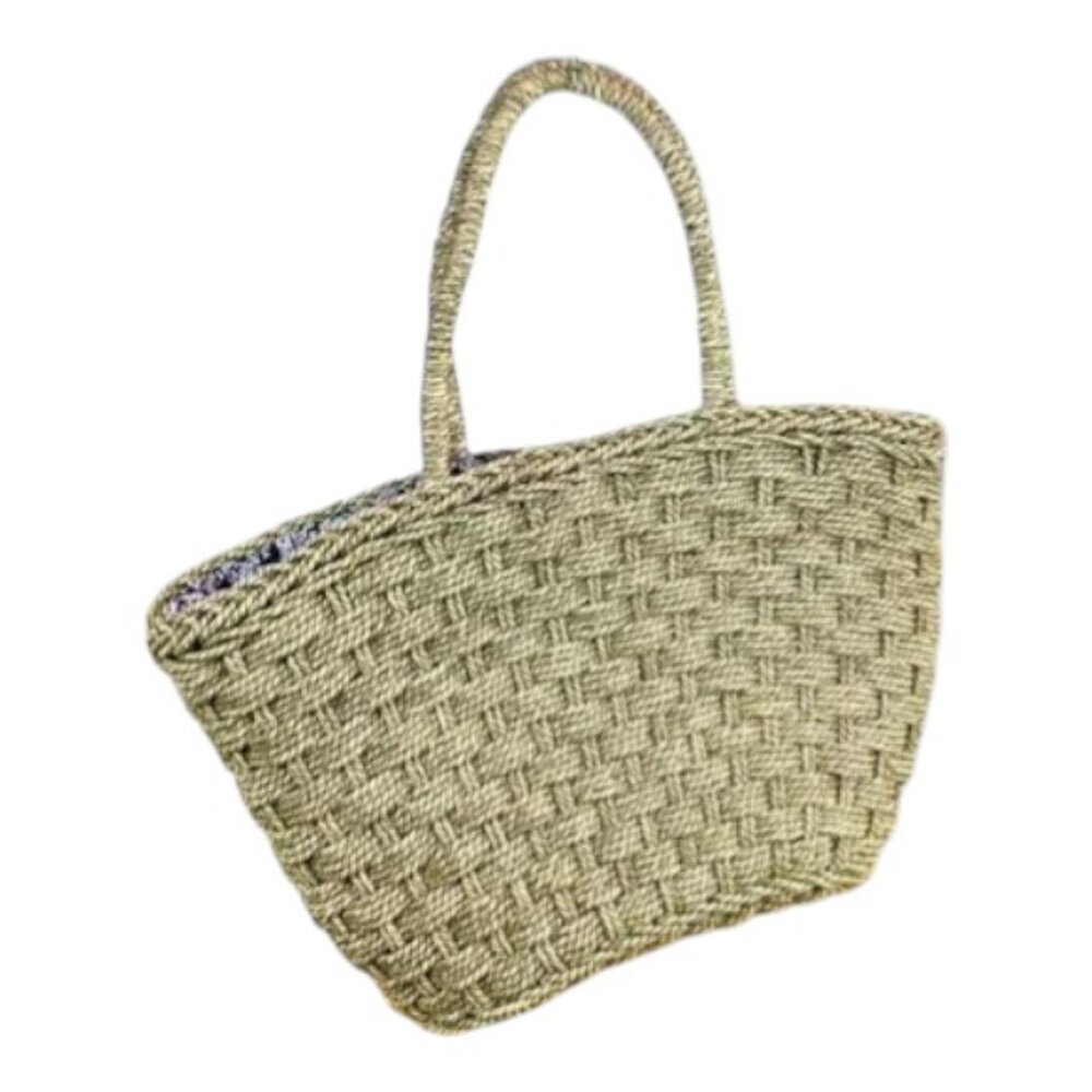 C&C California Shoulder Bag Raffia Floral Drawstring Liner (OS)